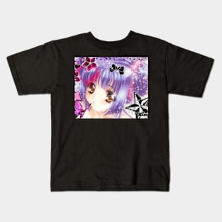 anime grl blingee ♥̩͙ˊˎ Kids T-Shirt